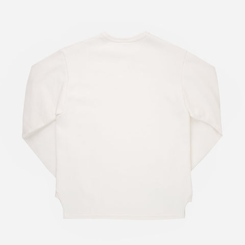 11oz Henley Sweater Lengan Panjang IHTL-2401 - Putih