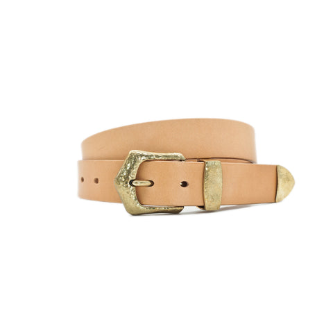 OGL Belt Hand-Hammered Ranger Leather Belt Natural