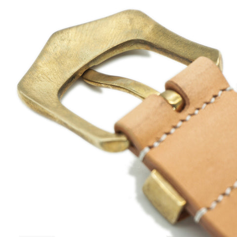 OGL Belt Hand-Hammered Ranger Leather Belt Natural