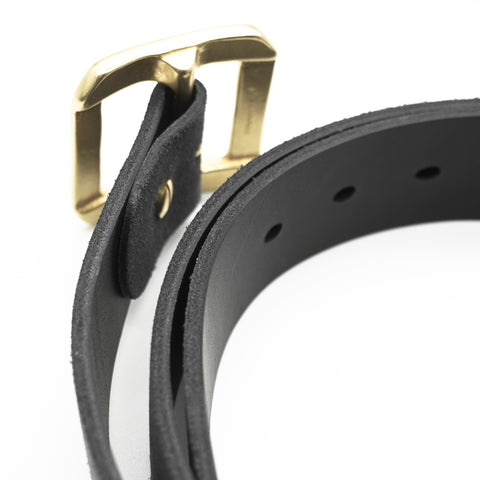 OGL Belt Single-Prong Rough-Out Garrison Belt Black