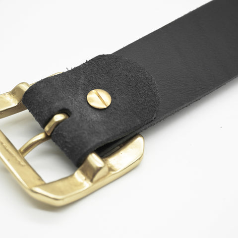 OGL Belt Single-Prong Rough-Out Garrison Belt Black