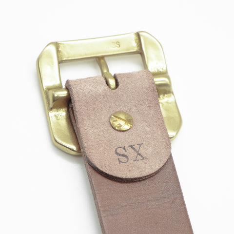 OGL Belt Single-Prong Rough-Out Garrison Belt Brown