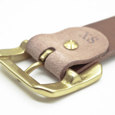 OGL Belt Single-Prong Rough-Out Garrison Belt Brown