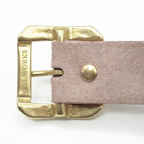 OGL Belt Single-Prong Rough-Out Garrison Belt Brown