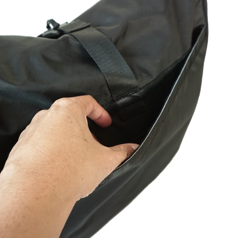 OriGinaLe XTAC Roll-Top Hobo Bag Black