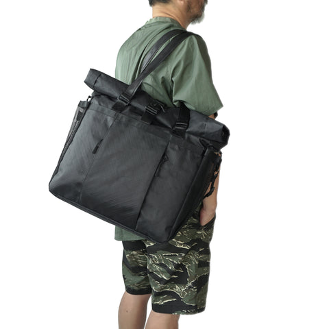 OriGinaLe XTAC Roll-Top Tote Bag Black