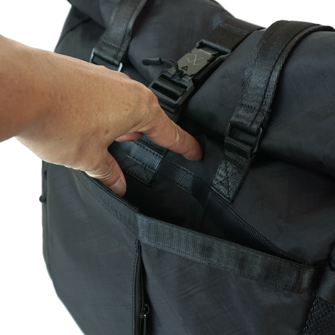 OriGinaLe XTAC Roll-Top Tote Bag Black