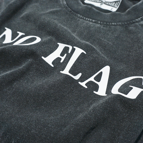 HGS No Flag Vintage Boxy Tee vintage black washed cotton graphic T-shirt front view