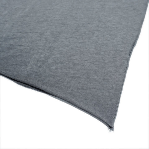 HGS No Flag Vintage Boxy Tee vintage grey cut-out hem, natural roll-up