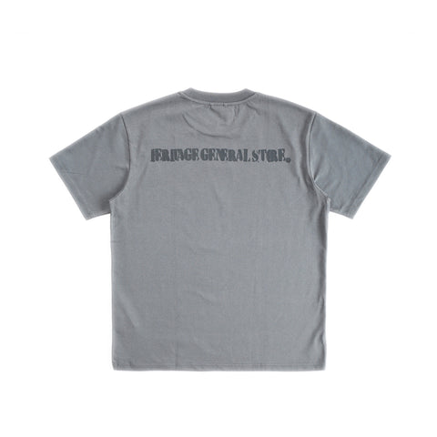 HGS Standard Logo Tee grey T-shirt with tonal Heritage General Store stencil back print