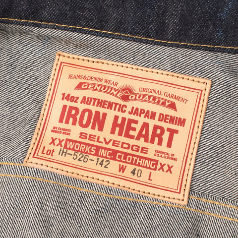14oz Selvedge Denim Modified Type III Jaket IH-526J-142 - Indigo