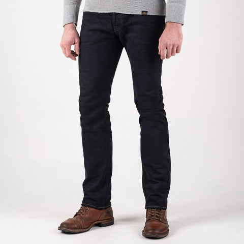 21oz Selvedge Denim Super Slim Cut Jeans IH555S 21OD - Indigo Overdyed Black