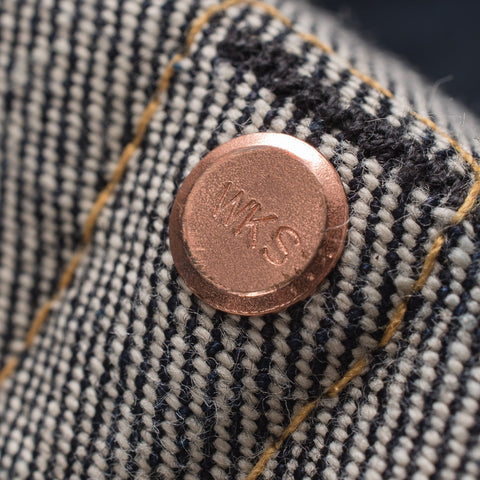 Seluar Jeans Potongan Lurus Denim Selvedge 14oz IH634S-142 - Indigo