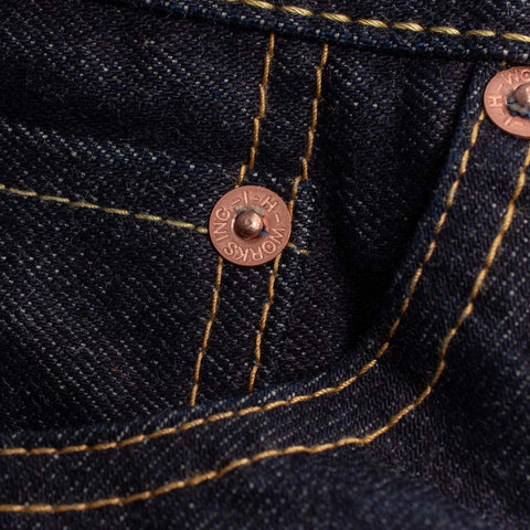 14oz Selvedge Denim Slim Tapered Cut Jeans IH777S-142 - Indigo