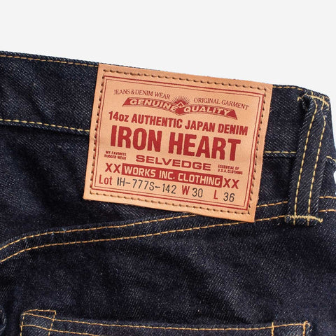14oz Selvedge Denim Slim Tapered Cut Jeans IH777S-142 - Indigo