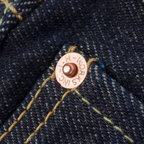 21oz Selvedge Denim Slim Tapered Cut Jeans  IH777S 21oz - Indigo
