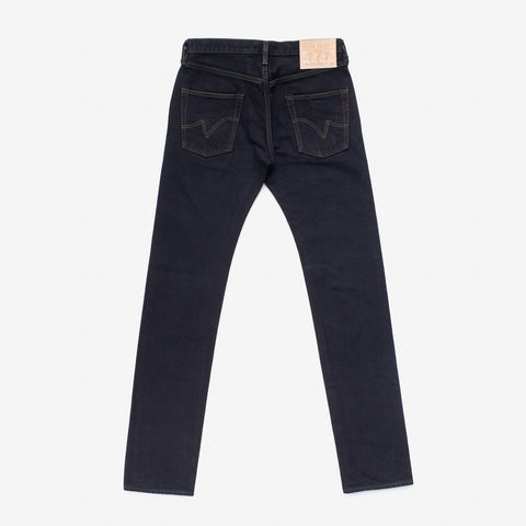 21oz Selvedge Denim Slim Tapered Cut Jeans IH777S 21oz OD - Indigo Overdyed Black
