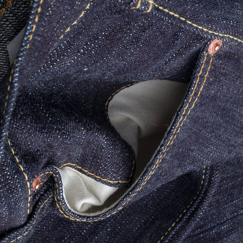 16oz Slubby Selvedge Denim Slim Tapered Cut Jeans IH777S-SLB- Indigo