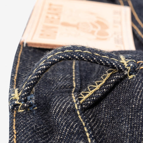 21oz Selvedge Denim Medium/High Rise Tapered Cut Jeans IH888S 21oz - Indigo
