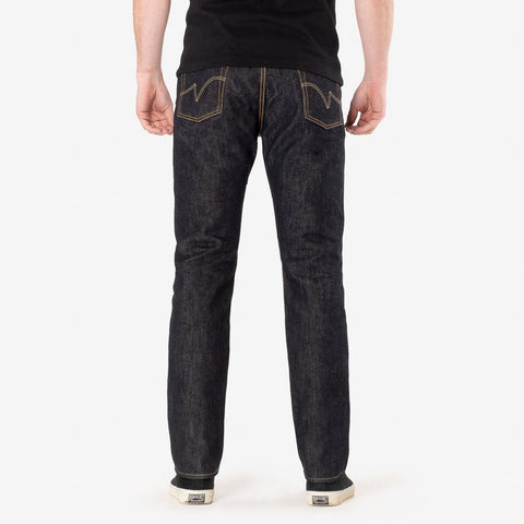 21oz Selvedge Denim Medium/High Rise Tapered Cut Jeans IH888S 21oz - Indigo