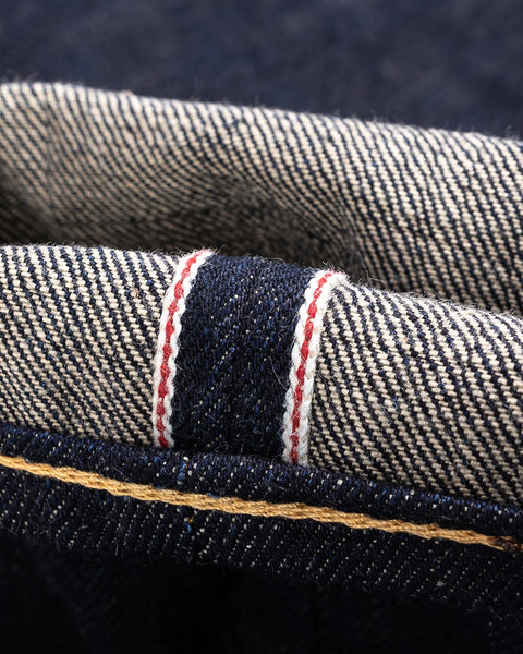 17oz Selvedge Denim Slim Cut Jeans IH555-N - Natural Indigo