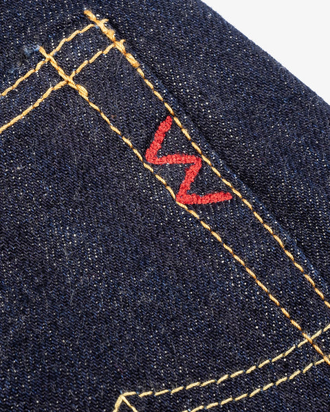 17oz Selvedge Denim Slim Straight Cut Jeans IH666-N - Natural Indigo
