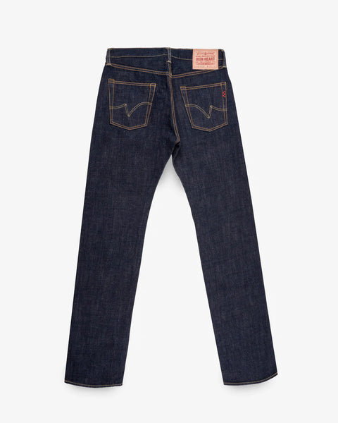 17oz Selvedge Denim Slim Straight Cut Jeans IH666-N - Natural Indigo