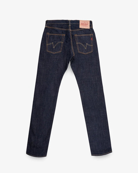 17oz Selvedge Denim Slim Tapered Cut Jeans IH777-N - Natural Indigo