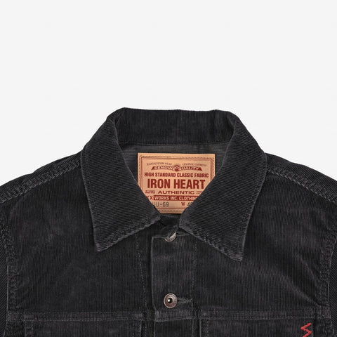 Jaket Jenis III Diubahsuai Corduroy IHJ 69-BLK - Hitam