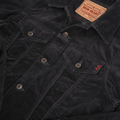 Jaket Jenis III Diubahsuai Corduroy IHJ 69-BLK - Hitam