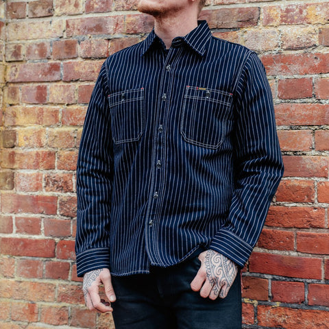 Baju Kerja Wabash 12oz IHSH 266 - Indigo