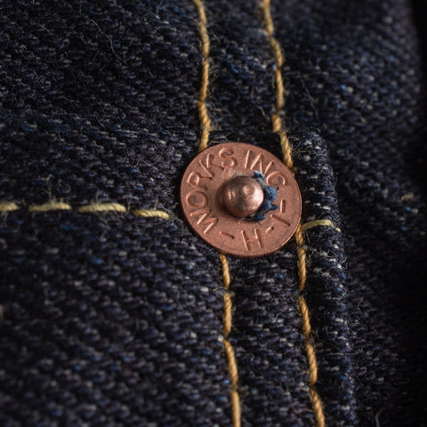 Iron Heart IH-666S-142 indigo in 14oz selvedge denim jeans available at Rugged Gentlemen Shoppe