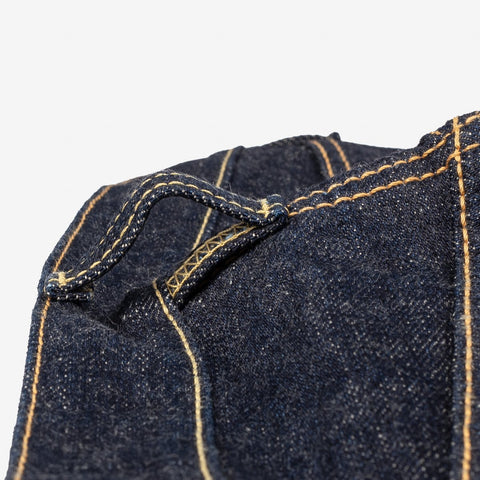Iron Heart IH-555S-18 in 18oz vintage selvedge denim jeans available at Rugged Gentlemen Shoppe
