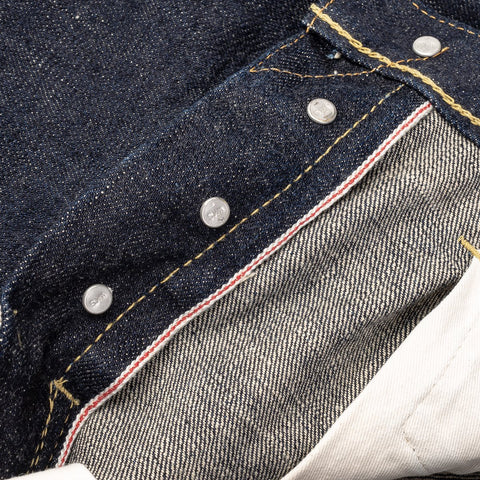 Iron Heart IH-555S-18 in 18oz vintage selvedge denim jeans available at Rugged Gentlemen Shoppe