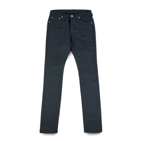 Iron Heart IH-555S-SB in 21oz superblack non-fade selvedge denim jeans available at Rugged Gentlemen Shoppe