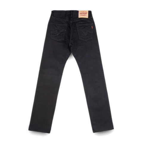 Iron Heart IH-634S-142BB in 14oz black selvedge denim jeans available at Rugged Gentlemen Shoppe