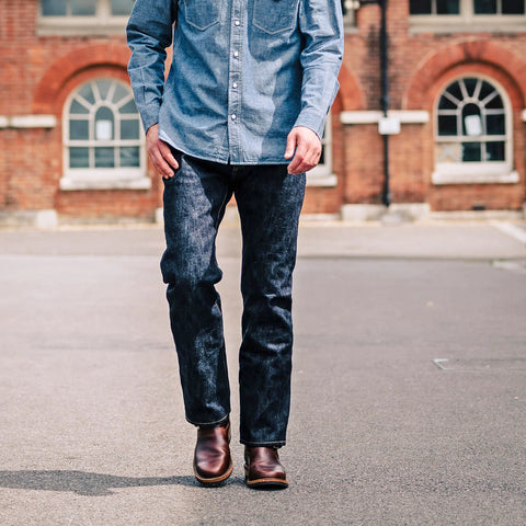 Iron Heart IH-634S-SLB 16oz slubby selvedge denim jeans available at Rugged Gentlemen Shoppe