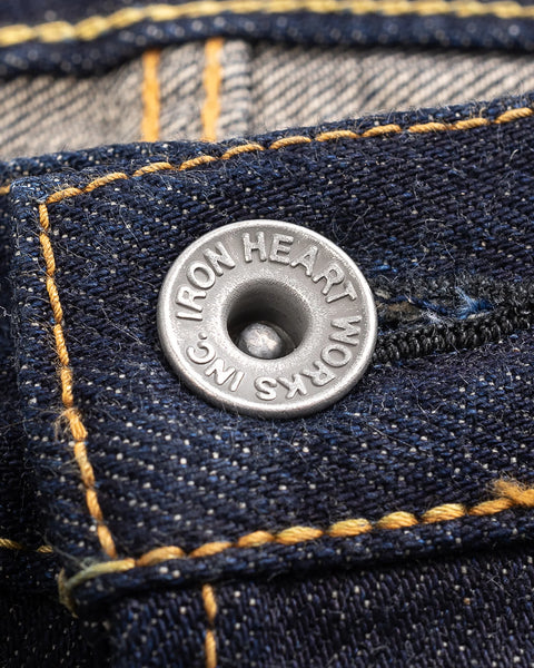 Iron Heart IH-666N 17oz natural indigo selvedge denim jeans available at Rugged Gentlemen Shoppe