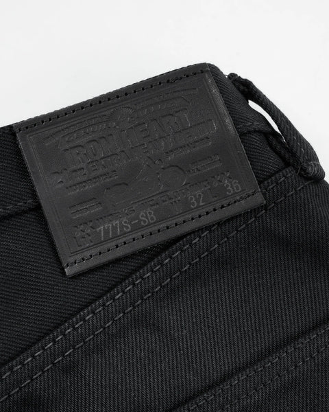 Iron Heart IH-777S-SB 21oz superblack non-fade selvedge denim jeans available at Rugged Gentlemen Shoppe