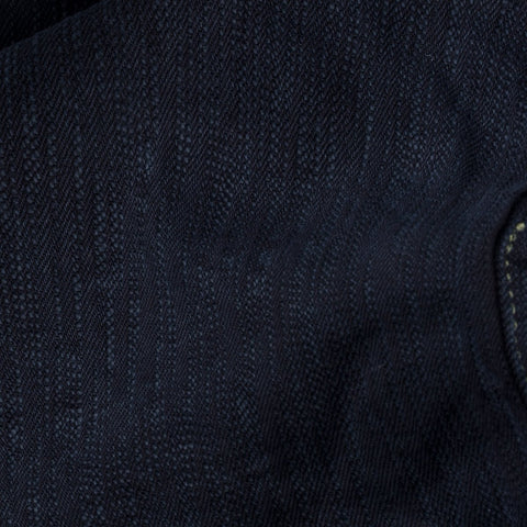 Iron Heart IH-777S-SLBod 16oz slubby selvedge indigo overdyed black denim jeans available at Rugged Gentlemen Shoppe