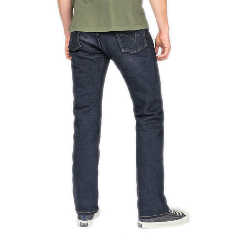 Iron Heart IH-888S-21od indigo overdyed black in 21oz selvedge denim jeans available at Rugged Gentlemen Shoppe