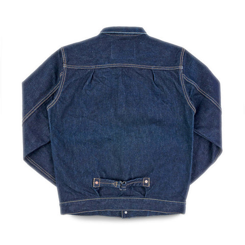 Ironheart IHJ-139-IND selvedge denim type II jacket 19oz back view in Rugged Gentlemen Shoppe Singapore