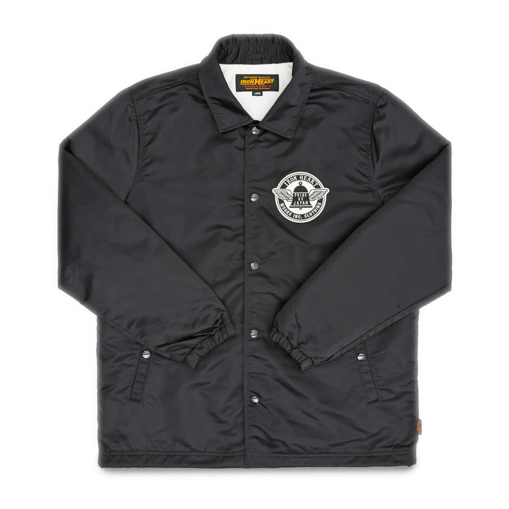 Iron Heart IHJ-160-BLK Coach Jacket in 4.8oz Black | In Stock at