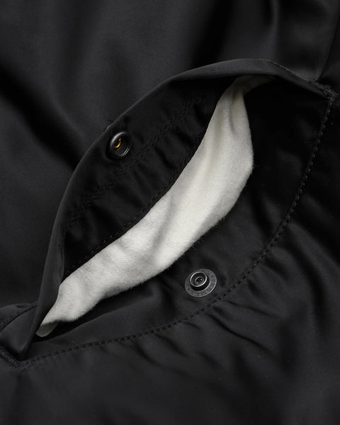 Iron Heart IHJ-160-BLK nylon coach jacket of 4.8oz in Black available at Rugged Gentlemen Shoppe