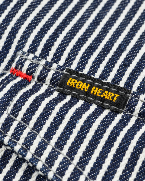 Iron Heart IHSH-07-IND hickory stripe western shirt brand label view in Rugged Gentlemen Shoppe Singapore