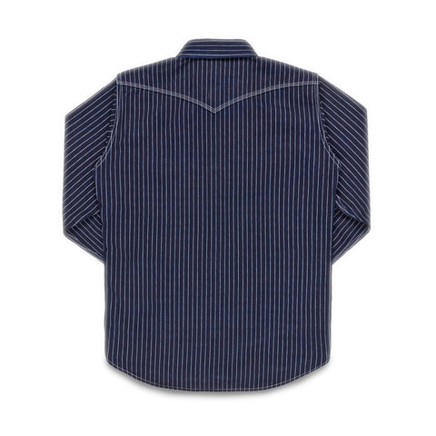 Iron Heart IHSH-227-IND 12oz CPO Wabash Shirt back view in Rugged Gentlemen Shoppe