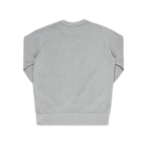 Iron Heart IHSW-86-GRY Heavyweight Thermal Crew Neck Sweater in grey available at Rugged Gentlemen Shoppe
