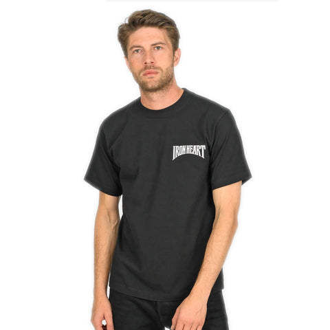 7.5oz Printed Loopwheel Crew Neck T-Shirt IHT-2601-BLK - Black