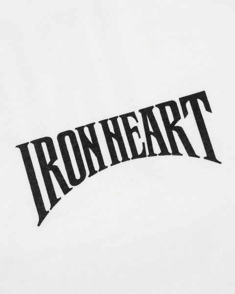 Iron Heart IHT-2601-WHT 7.5oz Loopwheel Cotton Graphic T-Shirt Made in Japan available at Rugged Gentlemen Shoppe Singapore