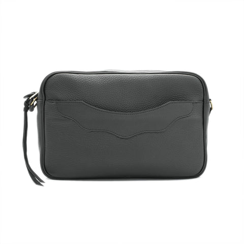 OGL 9981 tumbled full-grain leather handbag in black handmade by Obbi Good Label